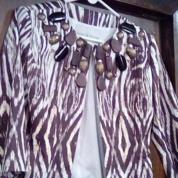 Gorgeous Boston Proper Cropped Jacket - Picture 1 of 6